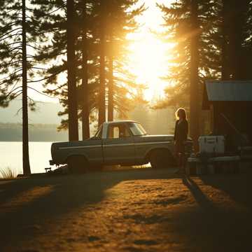 Uncle Lance at the Cabin